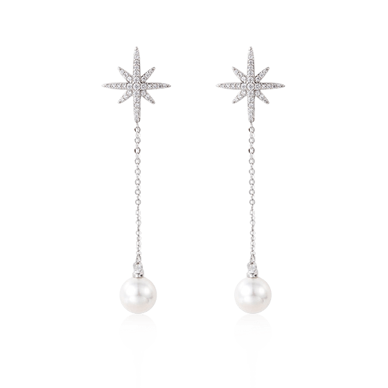 真爱礼物-流星珍珠长线耳坠