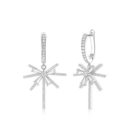 真爱礼物-雪花耳坠