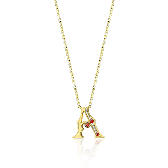 真爱礼物-宫廷风字母A项链