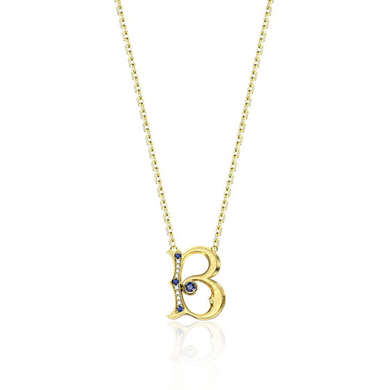 真爱礼物-宫廷风字母B项链