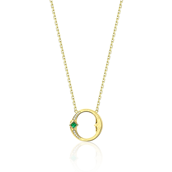 真爱礼物-宫廷风字母O项链