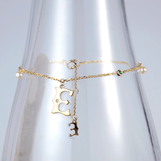 真爱礼物-字母E手链