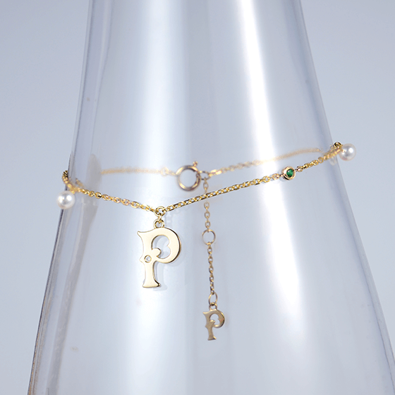 真爱礼物-字母P手链