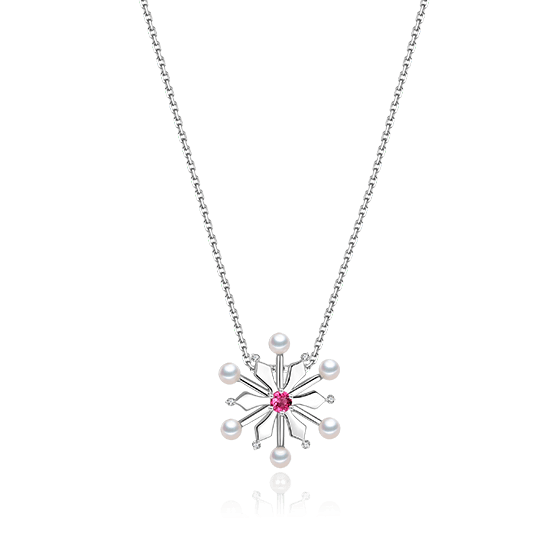 真爱礼物-珍珠雪花项链