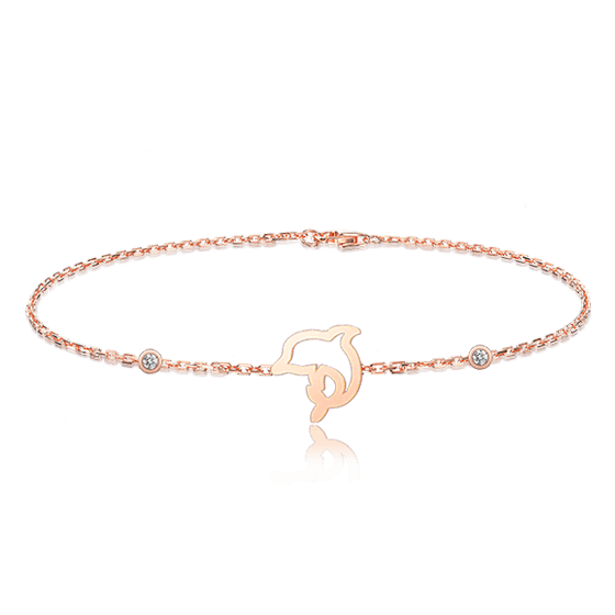 真爱礼物-海豚钻石手链